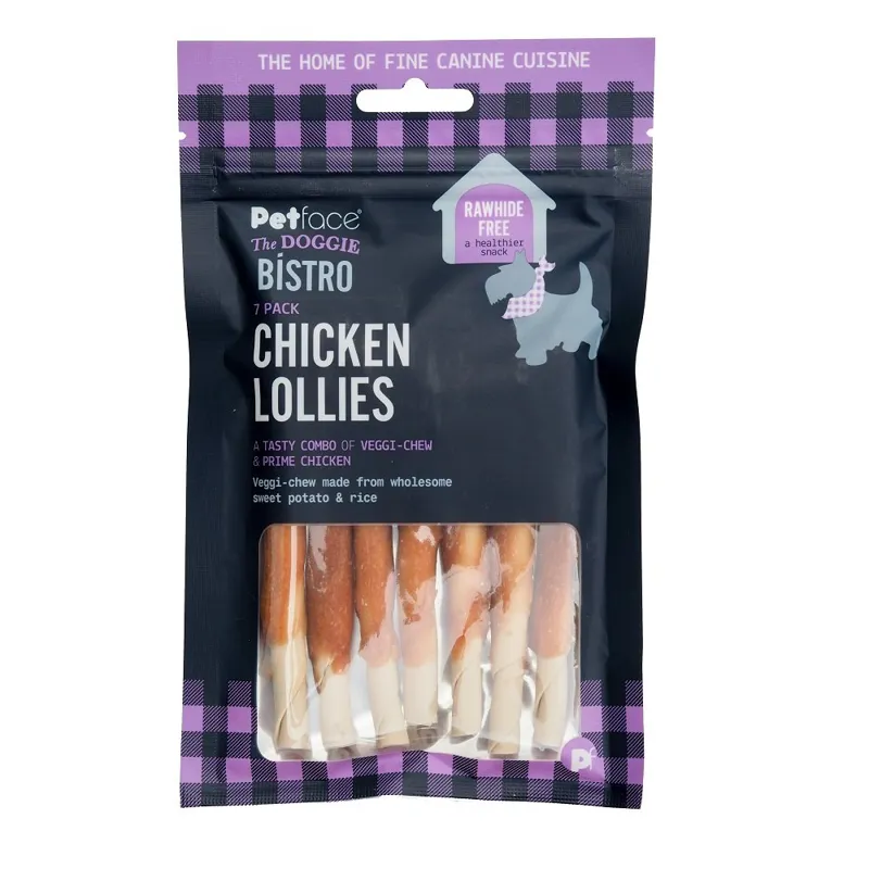 Petface Doggie Bistro 7 Piece Chicken Lollies Dog Treats
